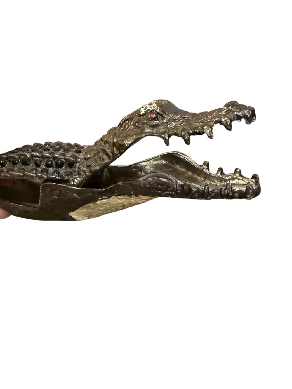 Vintage Alligator Crocodile  Desk Clip Office Man Cave Decor